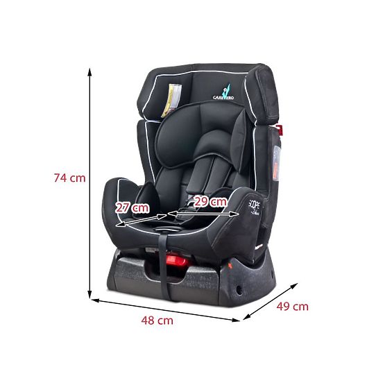 Autosedačka CARETERO Scope DELUXE black 2016 Černá