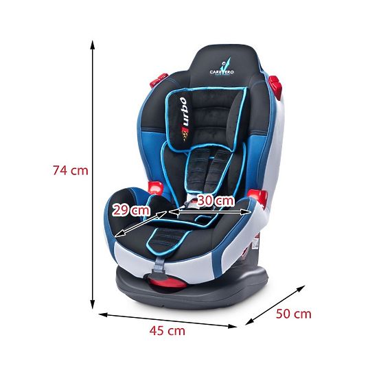 Autosedačka CARETERO SPORT TURBO graphite 2015 Šedá
