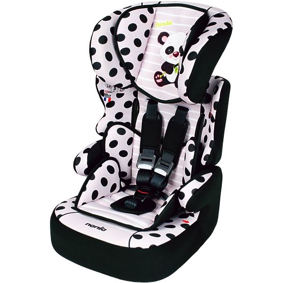 Autosedačka Nania Animals Beline Sp Panda grey 2018 Šedá