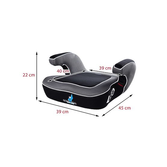 Autosedačka-podsedák CARETERO Leo black 2016 Černá