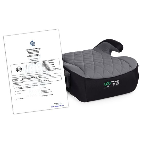 Autosedačka podsedák pro děti i-SIZE výška 125-150 cm držák na nápoje ECOTOYS