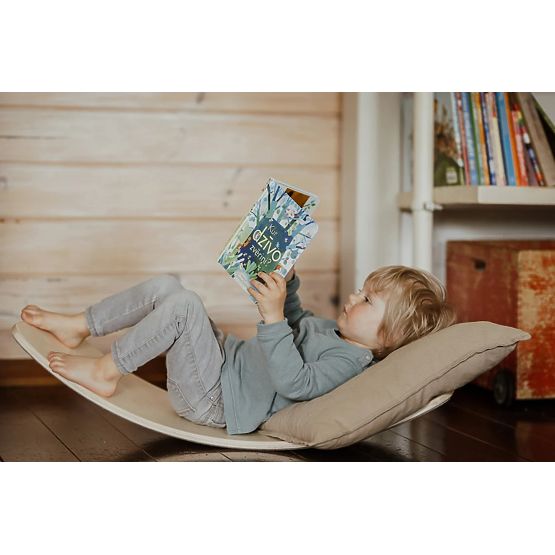 Balancovací deska pro děti dřevěná houpačka cvičení rovnováhy ECOTOYS