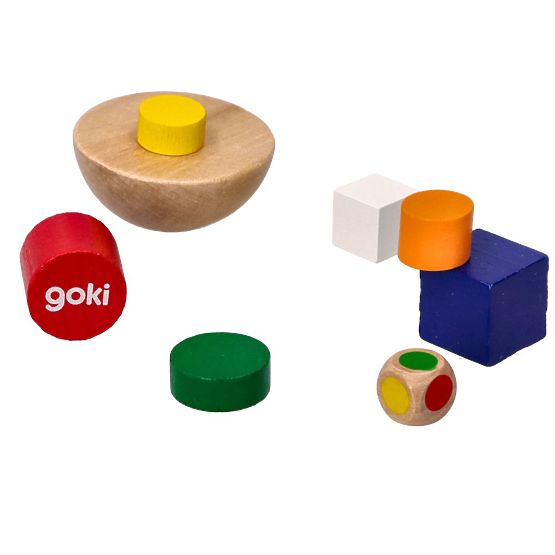 Balancující věž - dřevěná hra