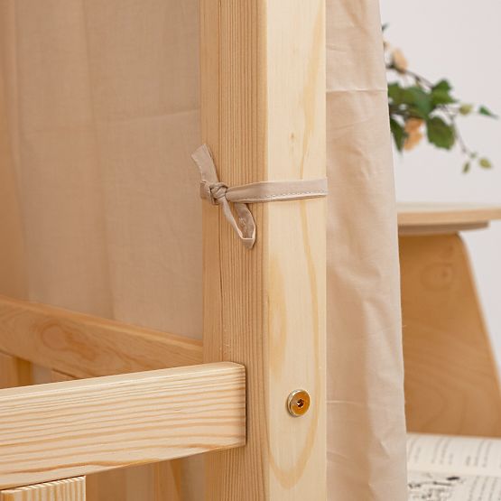 Baldachýn na domečkovou  postel Leola Hip - béžová 