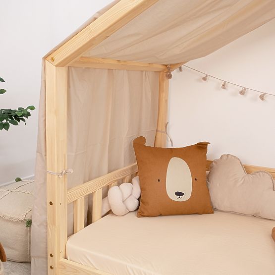 Baldachýn na domečkovou  postel Leola Hip - béžová 