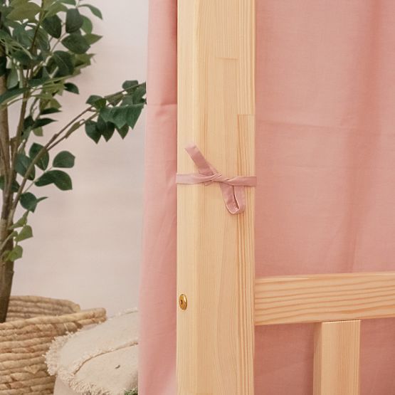 Baldachýn na domečkovou postel Leola Hip - starorůžová   