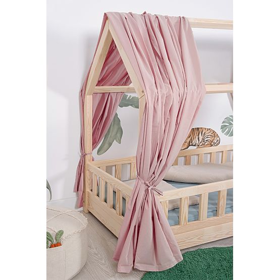 Baldachýn na domečkovou postel Tea - starorůžová