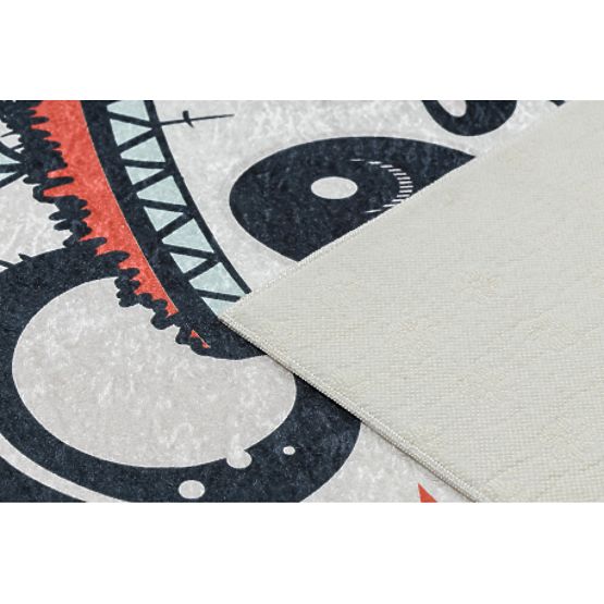 BAMBINO 1129 mycí kobereček panda pro děti protiskluz - krém