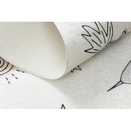 BAMBINO 1278 mycí kobereček Vesmírná raketa pro děti protiskluz - krém