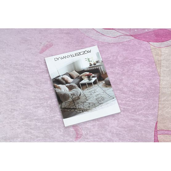 BAMBINO 42830 mycí kobereček Balerína pro děti protiskluz - růžový