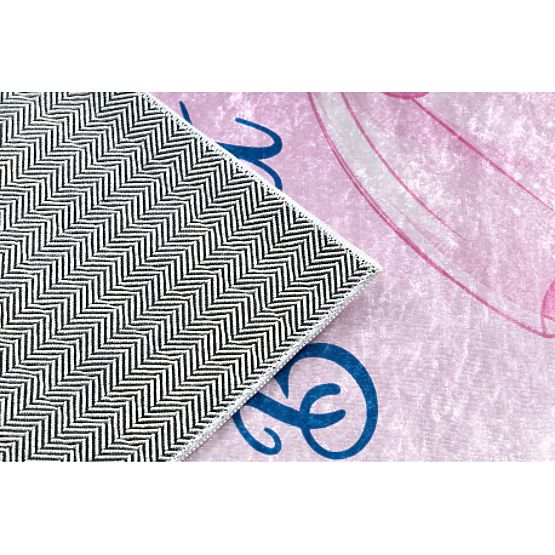 BAMBINO 42830 mycí kobereček Balerína pro děti protiskluz - růžový