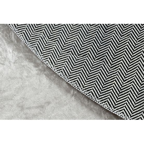 BAMBINO 48130 mycí kulatý kobereček Hvězdy pro děti protiskluz - béžový / šedá