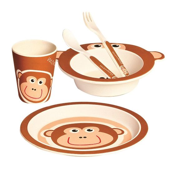 Bambusový jídelní set Opička