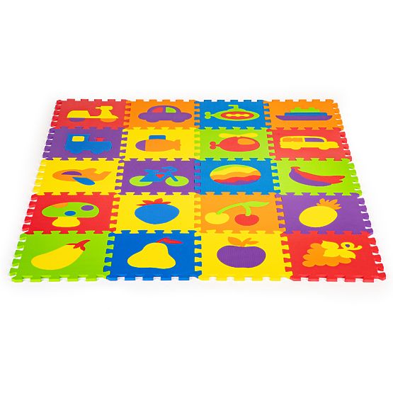 Barevná vzdělávací podložka - pěnové puzzle