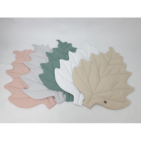 Bavlněná hrací podložka List - béžová