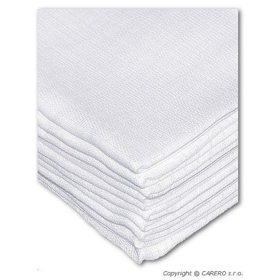 Bavlněné pleny NEW BABY 80x80 cm STANDARD Bílá