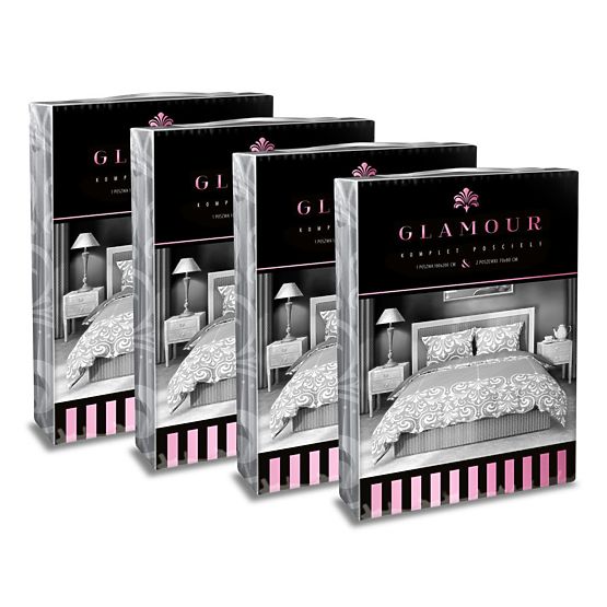 Bavlněné povlečení Glamour ornamenty 140x200cm + 70x90cm