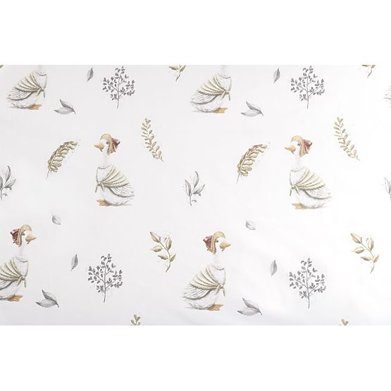 Bavlněné prostěradlo s gumou - Husičky (120x60 cm)