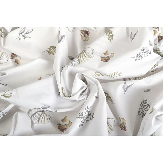 Bavlněné prostěradlo s gumou - Husičky (120x60 cm)