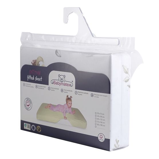 Bavlněné prostěradlo s gumou - Husičky (120x60 cm)