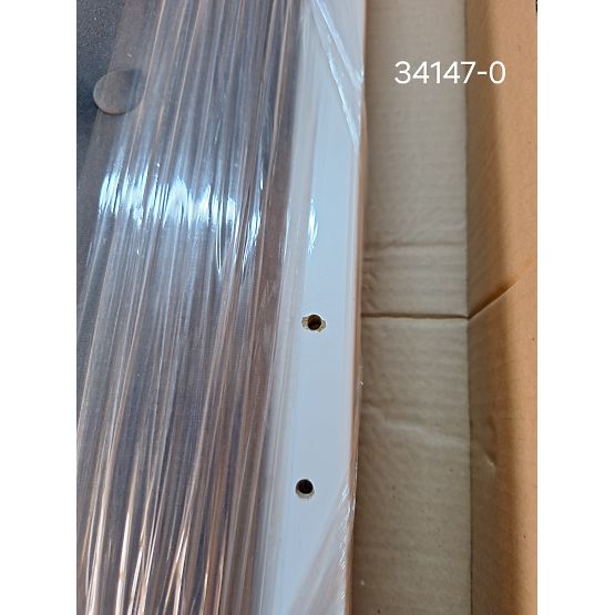 Bazar - Čalouněná postel Luna se zábranou- světle šedá