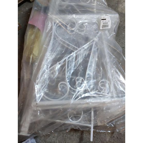 BAZAR Dětská kovová postel Sumatra 200x90 cm - bílá