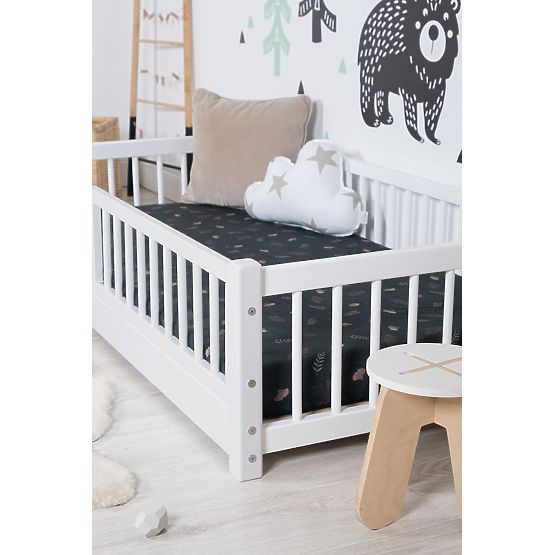 Bazar - Dětská nízká postel Montessori Ourbaby - bílá