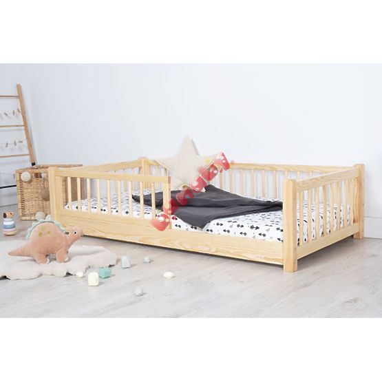 BAZAR - Dětská nízká postel Montessori Ourbaby 160x70 - přírodní