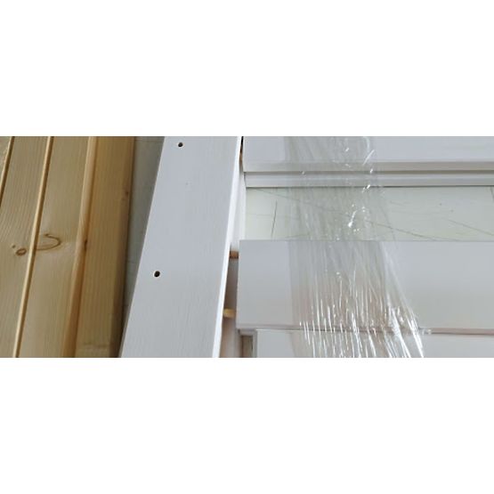 BAZAR - Dětská postel Paul se zábranou - bílá  200x90cm