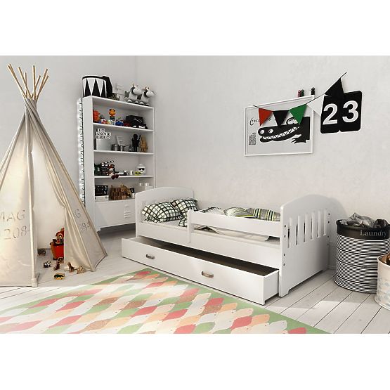 Bazar - Dětská postel se zábranou NIKI 160 x 80 cm 