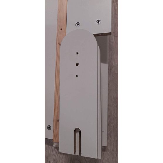 BAZAR - Dětská postel se zábranou Ourbaby - bílá 200x100cm + úložný prostor 