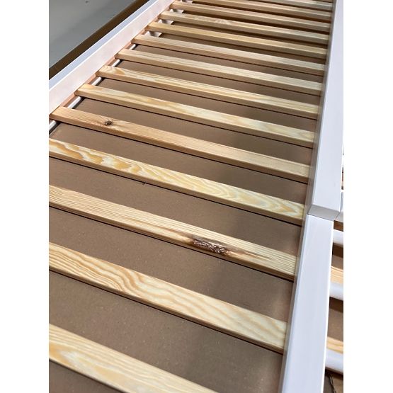 BAZAR - Dětská postel se zábranou TEDDY - bílá - bez úložného prostoru 140x70 cm