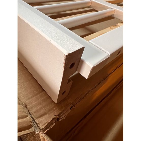 BAZAR - Dětská postel se zábranou TEDDY - bílá - bez úložného prostoru 140x70 cm