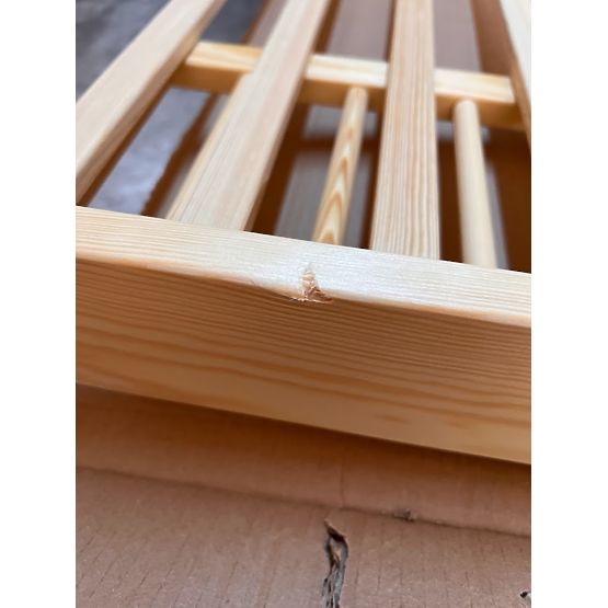 BAZAR - Dětská postel se zábranou TEDDY - přírodní bez úložného prostoru160x70cm