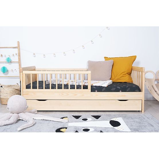 Bazar - Dětská postel se zábranou TEDDY - přírodní