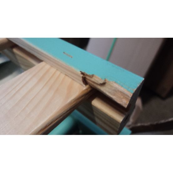 BAZAR Dětská postýlka Alek mátová bez úložného prostoru