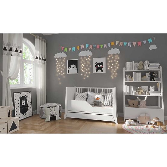 Bazar - Dětská postýlka Cosmo 120x60 - bílá