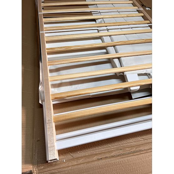 BAZAR - Dětská postýlka Cosmo - bílá, bez úložného prostoru 120x60 cm