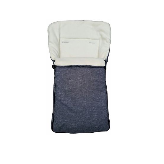 Bazar - Dětské sáňky s opěradlem a fusakem - tmavě šedá / melanž