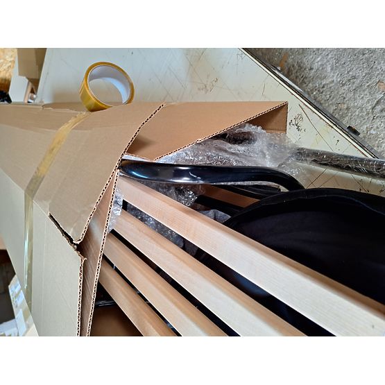 Bazar - Dětské sáňky s opěradlem a fusakem - tmavě šedá / melanž