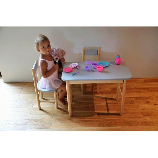 Bazar - Dětský stoleček - šedý
