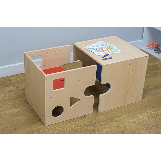 Bazar - Dětský stůl s židličkou Cube - přírodní