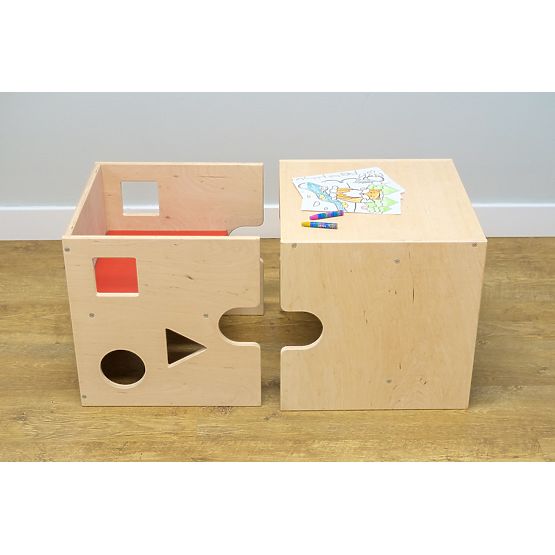 Bazar - Dětský stůl s židličkou Cube - přírodní