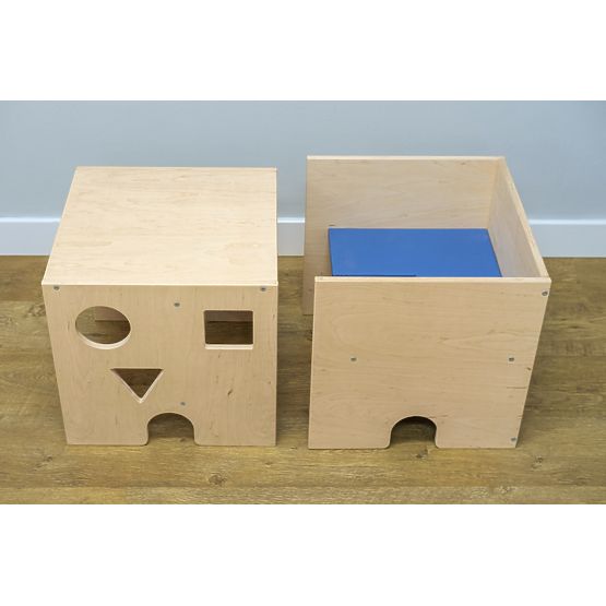 Bazar - Dětský stůl s židličkou Cube - přírodní