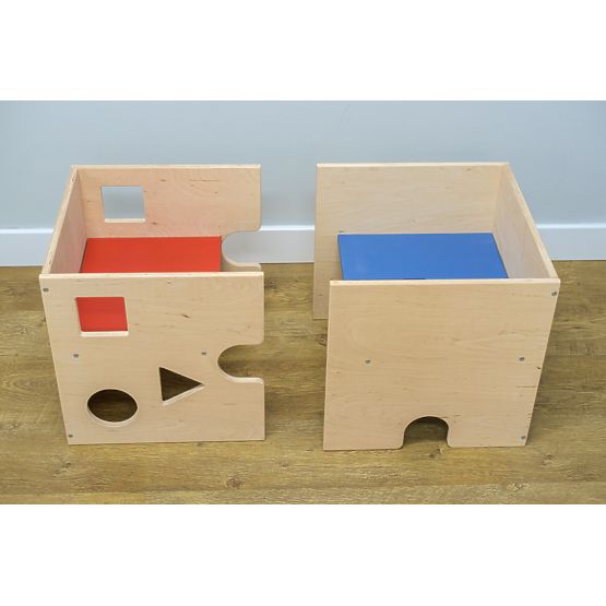 Bazar - Dětský stůl s židličkou Cube - přírodní