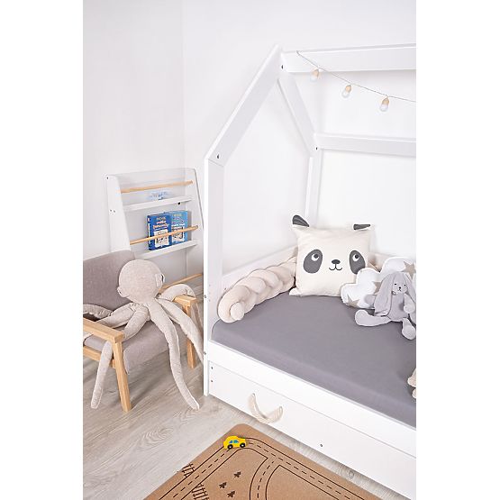 Bazar - Domečková postel Lucky 160x80 - bílá