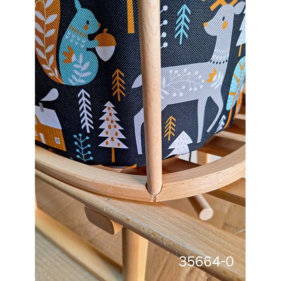 Bazar - Dřevěné sáňky s polstrováním - Les