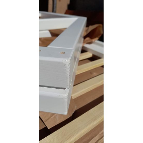 BAZAR - Montessori domečková postel Elis bílá 140x70 cm