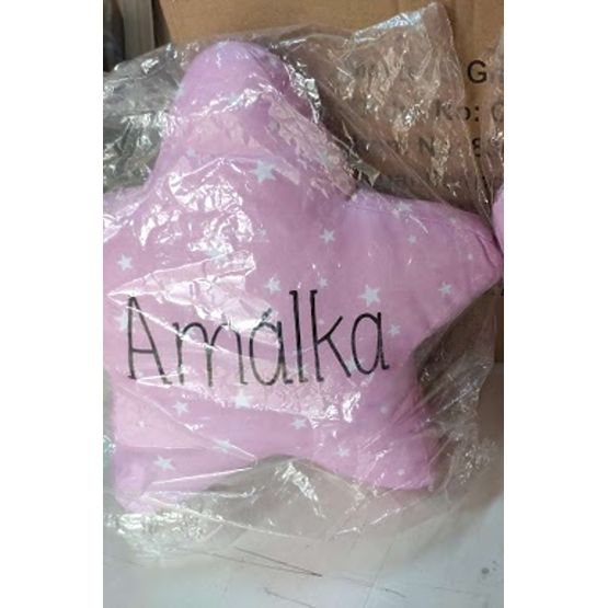 BAZAR - Polštář se jménem Hvězda 3D - AMÁLKA