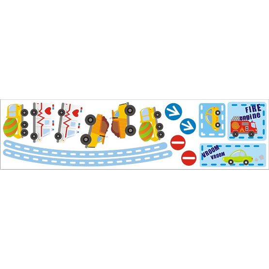 BAZAR Samolepka na postel - Auta